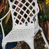 Preview: White_Rose_Self_Assembly_Metal_Garden_Chair_Cast_Aluminium_2