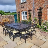 Preview: Madison Table 2.6m - Antique Bronze (10 seater set)