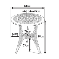 Preview: Ivy Bistro Table - White