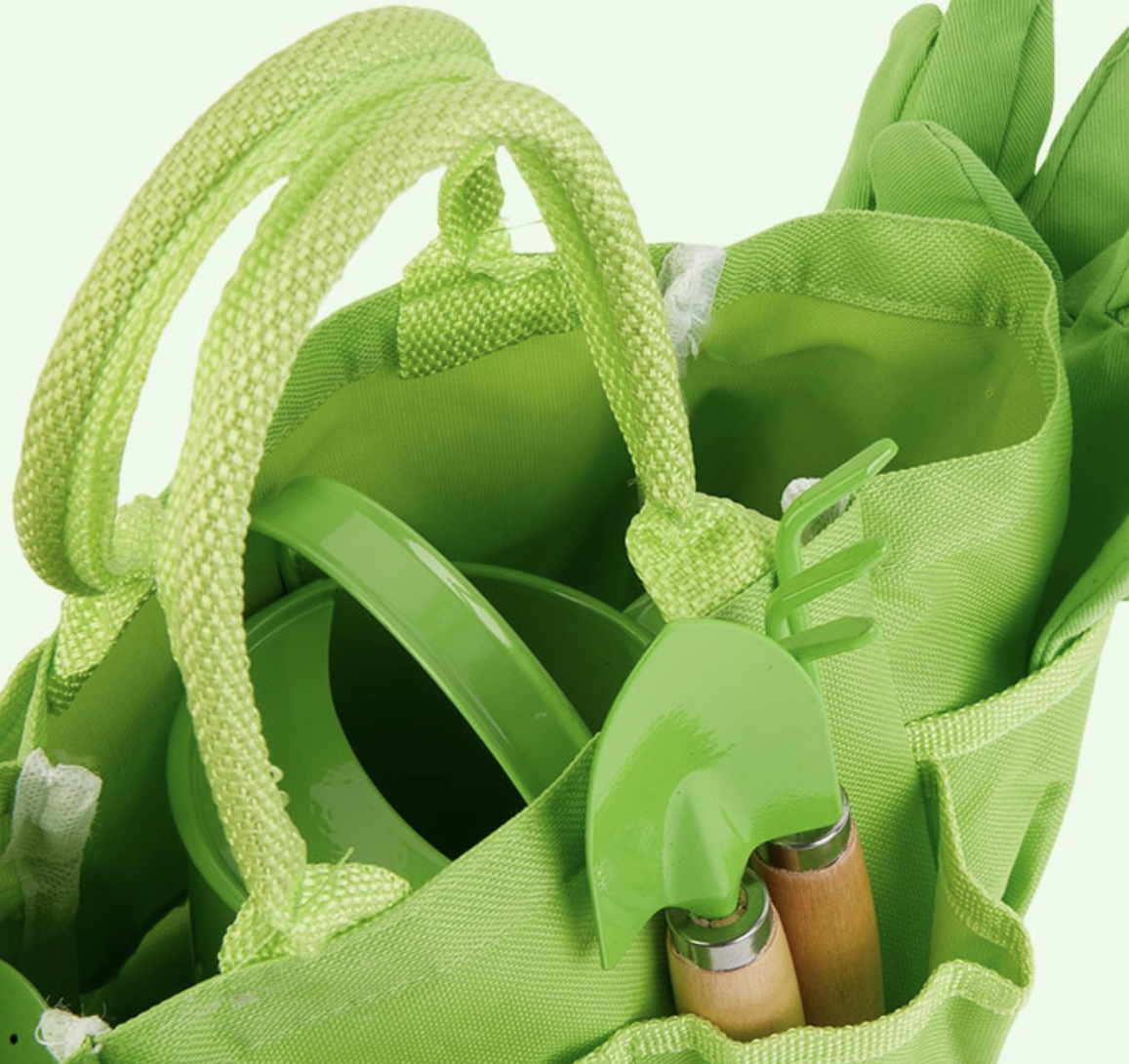 Small Tote Bag with Gardening Tools from Kidly