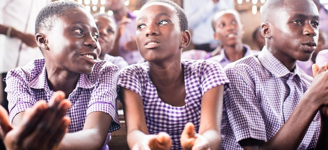 Schoolchildren in Senya Beraku Ghana