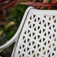 Preview: White_July_Self_Assembly_Metal_Garden_Bench_Cast_Aluminium_3