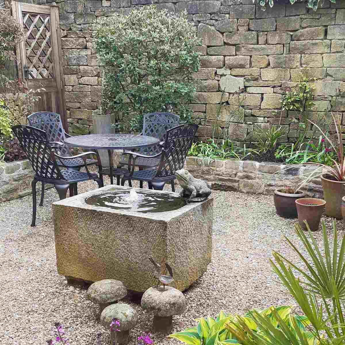 Garden Sanctuary | Add a calming water feature
