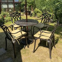 Preview: Anna Table - Antique Bronze (4 seater set)