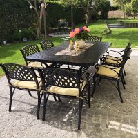 Preview: Isabelle Table - Antique Bronze (12 seater set)