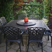 Preview: Tanya Table - Antique Bronze (8 seater set)