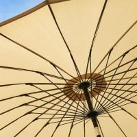 Preview: 2.7m stone fiberglass garden parasol 1