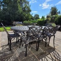 Preview: Catherine Table - Antique Bronze (8 seater set)