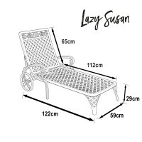 Preview: Rose Lounger - White