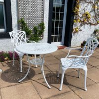 Preview: Anna Table - White (2 seater set)