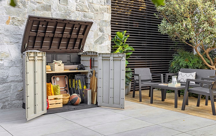 Garden Furniture Storage Solutions | Keter 1200L Store-it-out Garden Storage Box