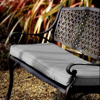 Preview: Lattice Bench Cushion - Grey