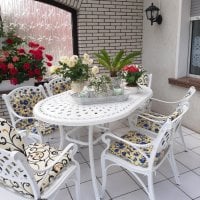 Preview: June Table - White (6 seater set)