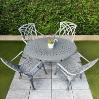 Daisie Table - Slate Grey (4 seater set)