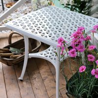 Preview: White_Sandra_Side_Table_Cast_Aluminium_Garden_Furniture_2