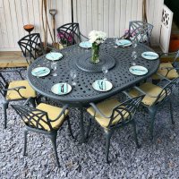 Preview: Rosemary Table - Slate (10 seater set)