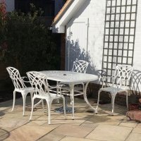 Preview: June Table - White (4 seater set)