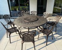 Preview: Amelia Table - Antique Bronze (8 seater)