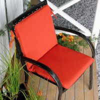 Preview: Terracotta garden chair high back cushion 12