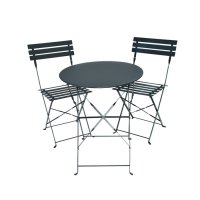 Preview: Alessia Bistro Table - Grey (2 seater set)