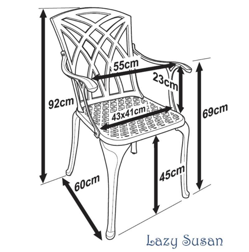 April Garden Chair Dimensions