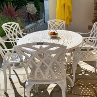 Preview: Charlotte Table - White (6 seater set)