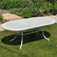 Preview: Catherine Table - White (6 seater set)