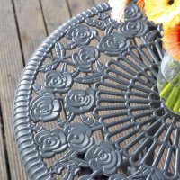 Preview: London Rose Table - Slate (2 Seater Set)