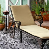 Preview: Stone garden sunlounger cushion 2