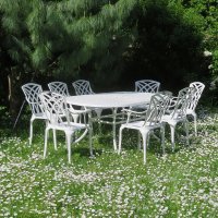 Preview: Catherine Table - White (8 seater set)