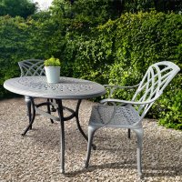 Preview: Daisie Table - Slate Grey (2 seater set)