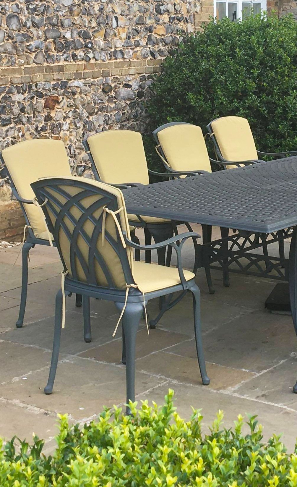 How to style grey outdoor furniture