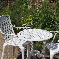 Preview: Ivy Bistro Table - White (2 seater set)