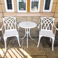 Preview: Eve Bistro Table - White (2 seater set)