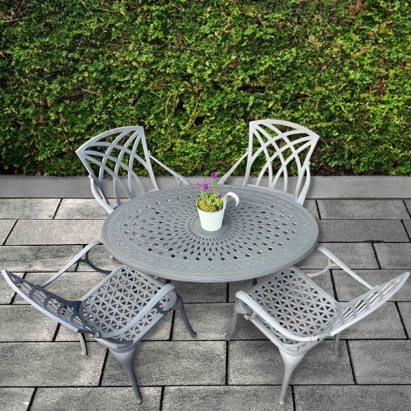 Daisie Table - Slate Grey (4 seater set)