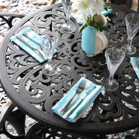 Preview: Jill Table - Antique Bronze (2 seater set)