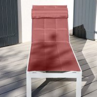 Preview: Michelle Lounger - White &amp; Terracotta