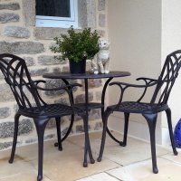 Preview: Anna Table - Antique Bronze (2 seater set)