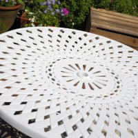 Preview: White_Mia_90cm_Metal_garden_table_2