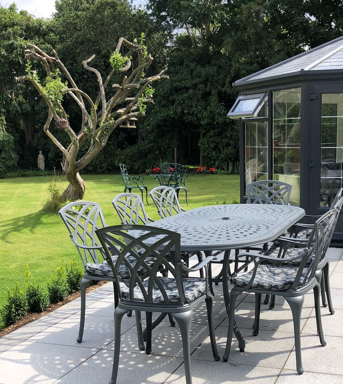 How can you achieve the different styles with our garden furniture collection?