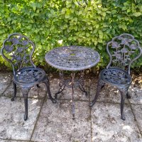 Preview: London Rose Bistro Set - Antique Bronze (2 Seater Set)