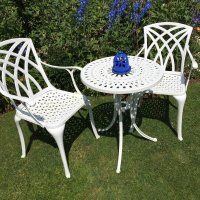 Preview: Eve Bistro Table - White (2 seater set)