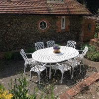 Preview: Rosemary Table - White (10 seater set)
