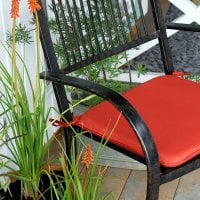 Preview: Terracotta garden chair seat cushion 2